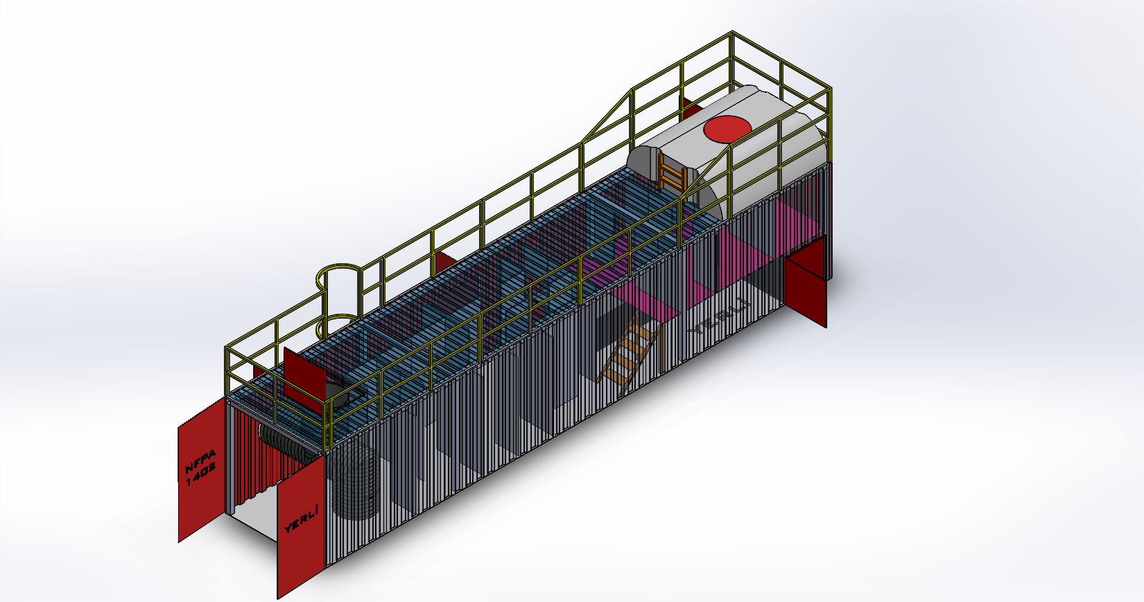 Scba confined space training system